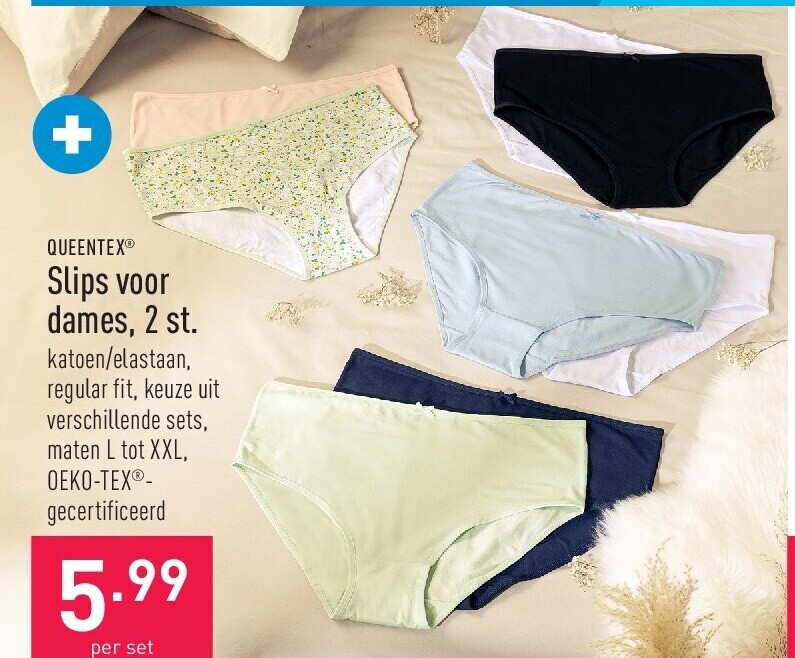 Slips voor dames, 2 st.