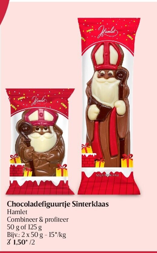 Chocoladefiguurtje Sinterklaas Hamlet
