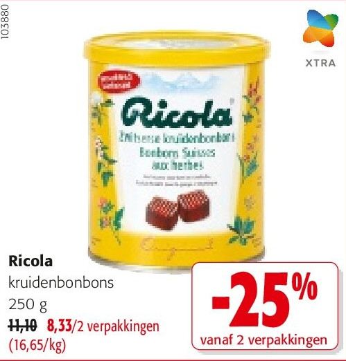 Ricola kruidenbonbons 250 g
