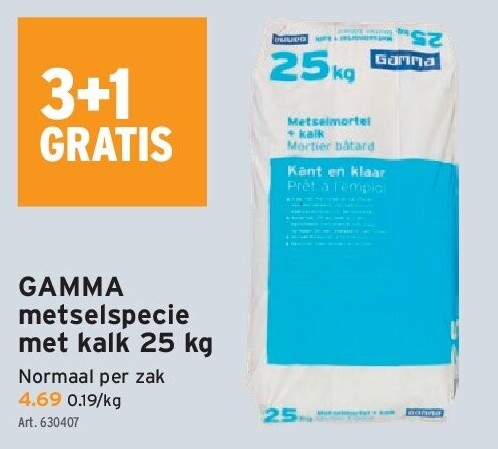 GAMMA metselspecie met kalk 25 kg