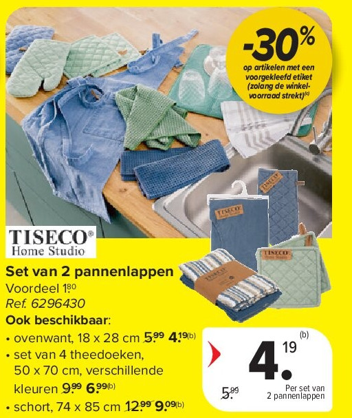 Set van 2 pannenlappen