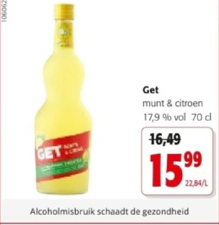 Get munt & citroen 17,9 % vol 70 cl