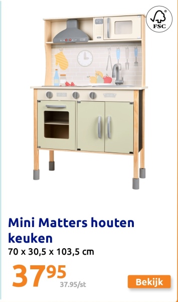 Mini Matters houten keuken