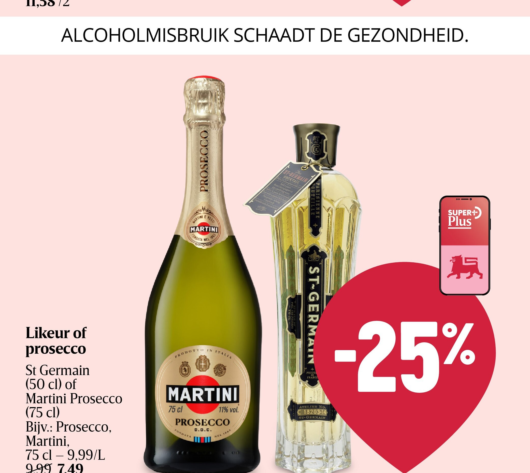 Likeur of prosecco
