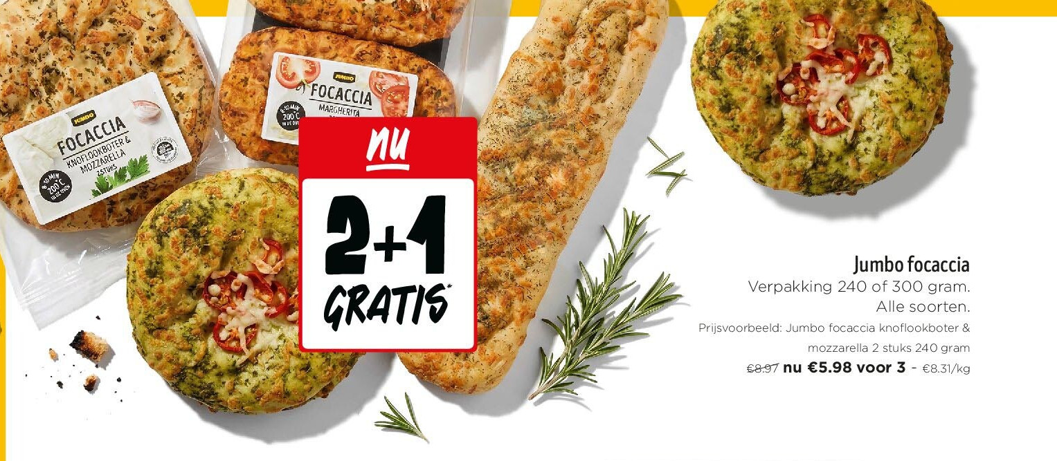 Jumbo focaccia