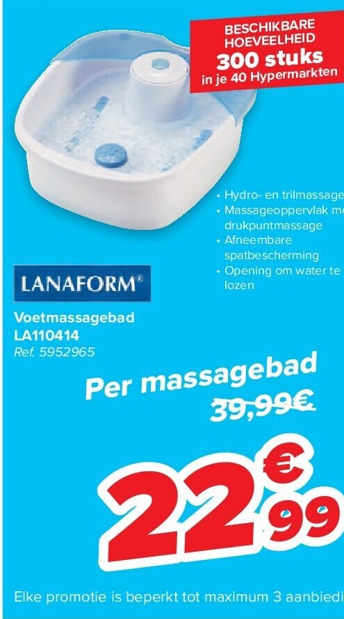 Voetmassagebad LA110414