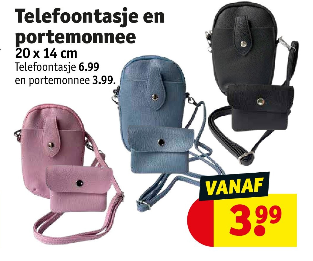 Telefoontasje en portemonnee