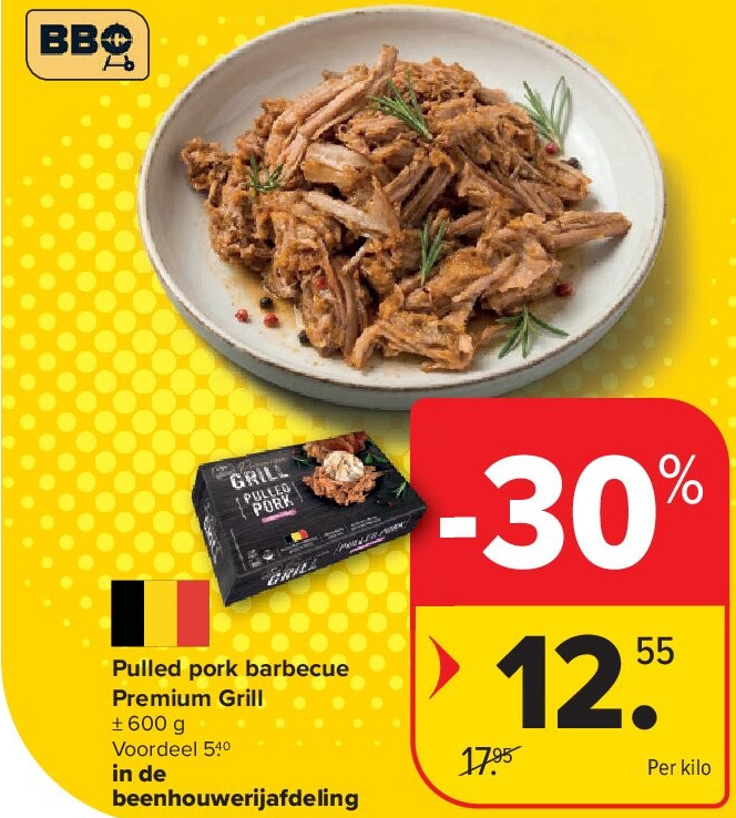 Pulled pork barbecue Premium Grill