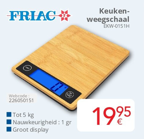Friac Keukenweegschaal