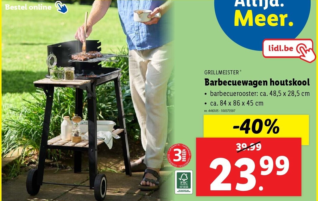 Barbecuewagen houtskool