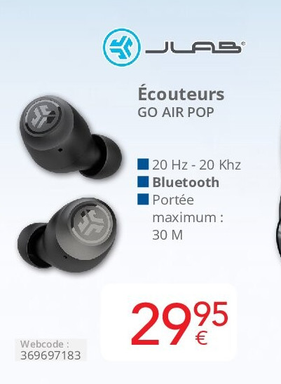 Écouteurs GO AIR POP