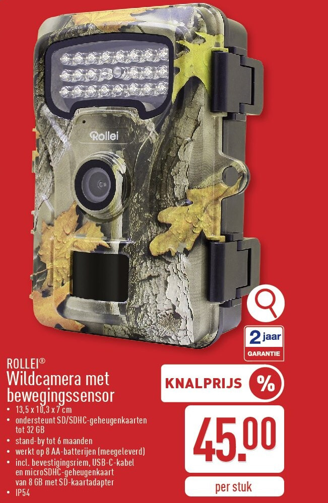 Wildcamera met bewegingssensor