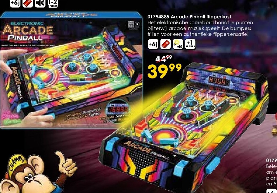 01794885 Arcade Pinball flipperkast