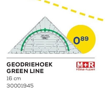 GEODRIEHOEK GREEN LINE