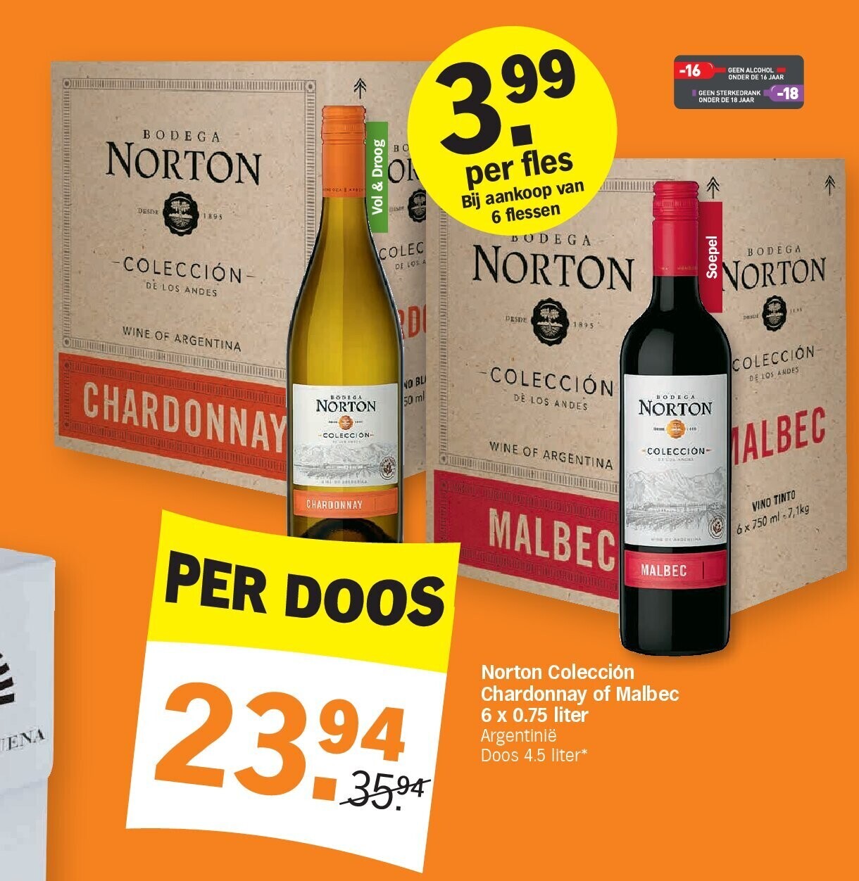 Norton Colección Chardonnay of Malbec 6 x 0.75 liter