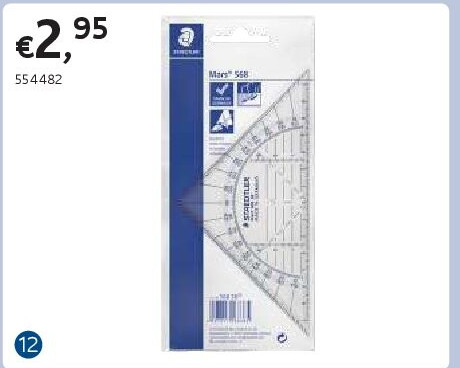 STAEDTLER GEODRIEHOEK MARS 568