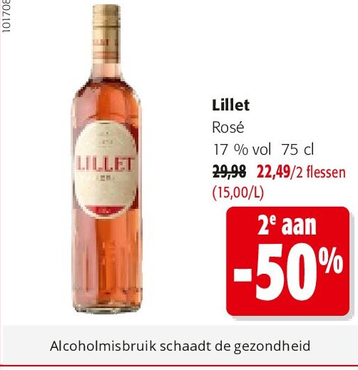 Lillet Rosé 17 % vol 75 cl