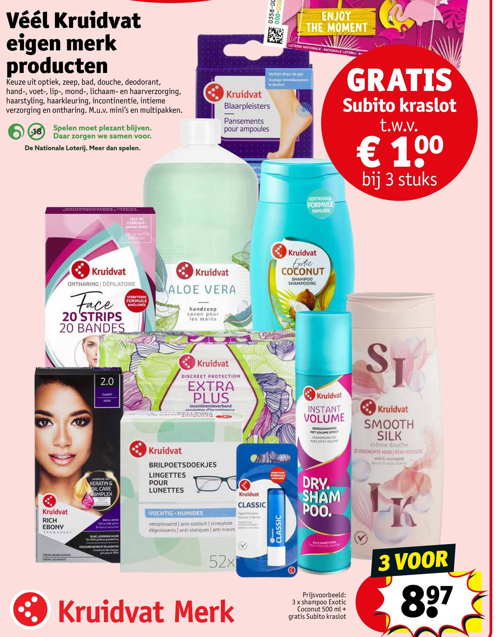 3 x shampoo Exotic Coconut 500 ml + gratis Subito kraslot