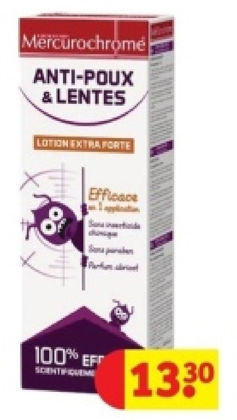 Mercurochrome Anti-Poux & Lentes