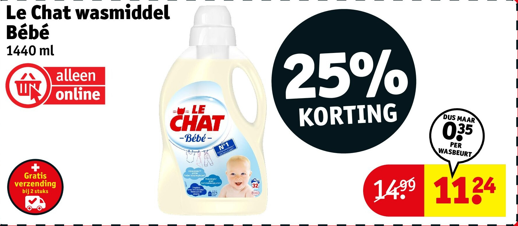 Le Chat wasmiddel Bébé 1440 ml
