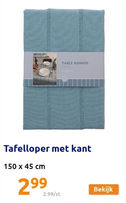 Tafelloper met kant