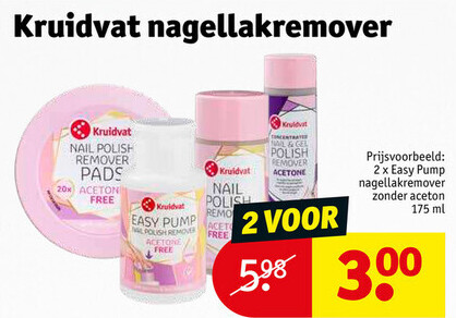 Kruidvat nagellakremover