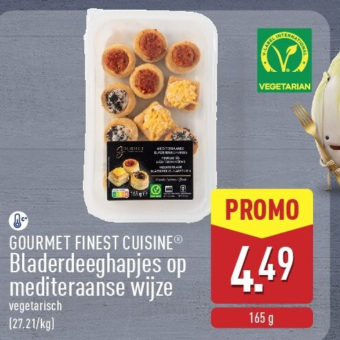 Bladerdeeghapjes op mediteraanse wijze