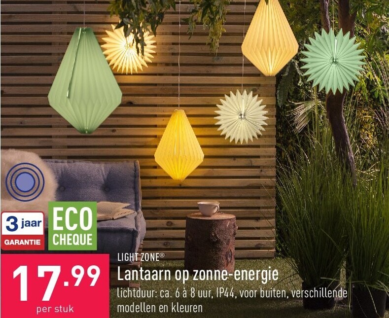 Lantaarn op zonne-energie