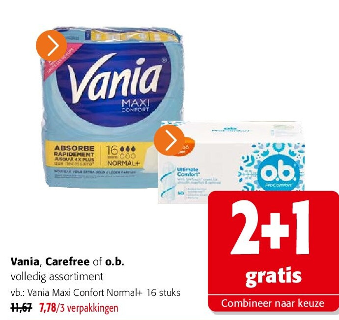 Vania Maxi Confort Normal+ 16 stuks