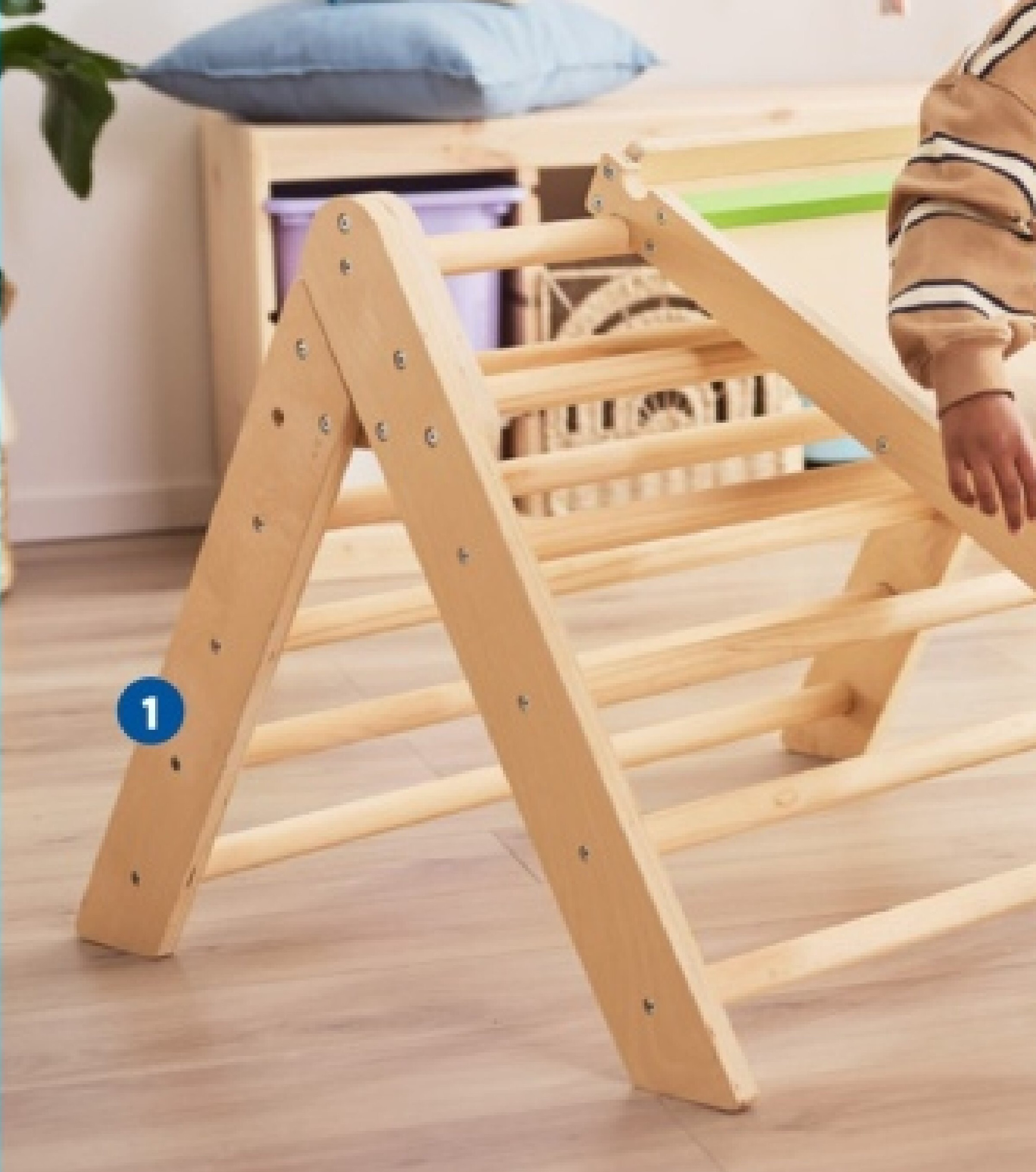 1. Houten klimdriehoek