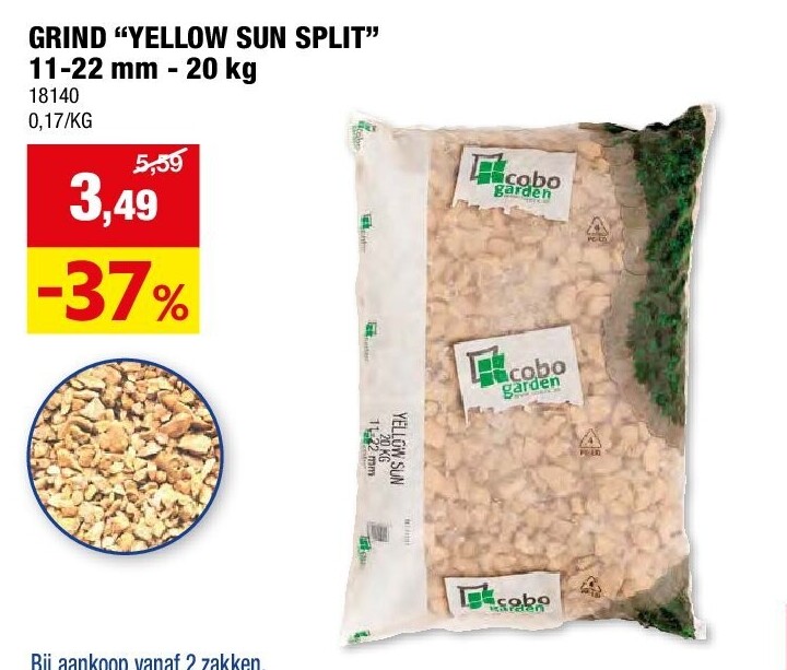 GRIND “YELLOW SUN SPLIT” 11-22 mm - 20 kg