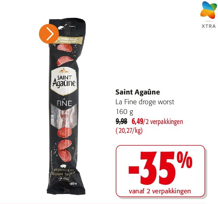 Saint Agaûne La Fine droge worst 160 g