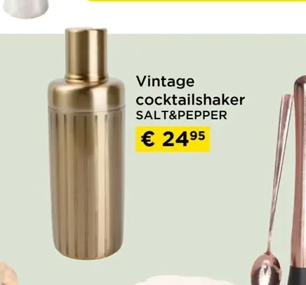 Vintage cocktailshaker SALT&PEPPER