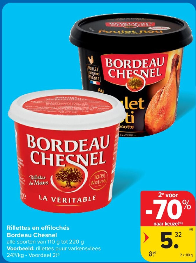 Rillettes en effilochés Bordeau Chesnel