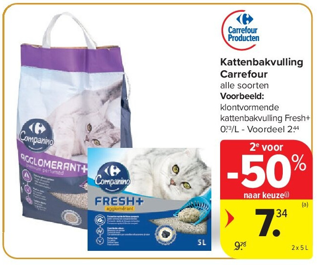 Kattenbakvulling Carrefour