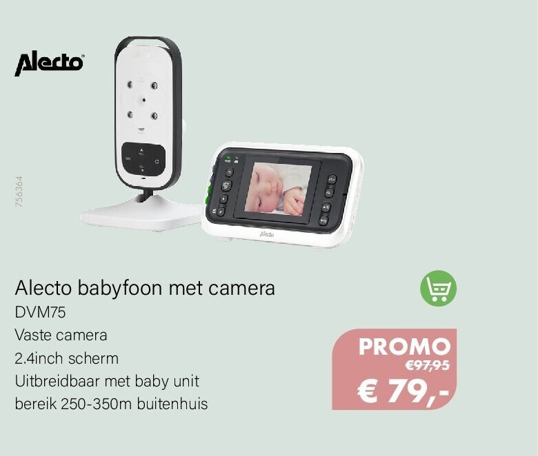 Alecto babyfoon met camera DVM75