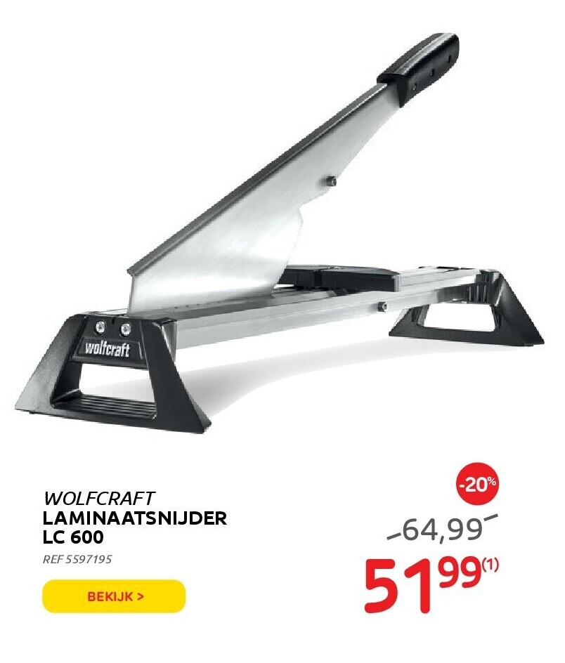 WOLFCRAFT LAMINAATSNIJDER LC 600