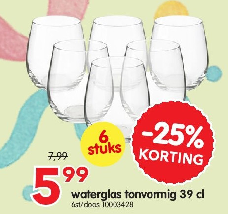 waterglas tonvormig 39 cl