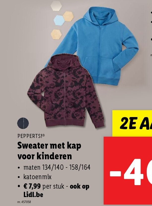Sweater met kap voor kinderen