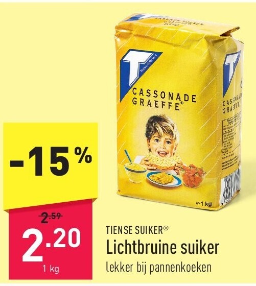 Lichtbruine suiker