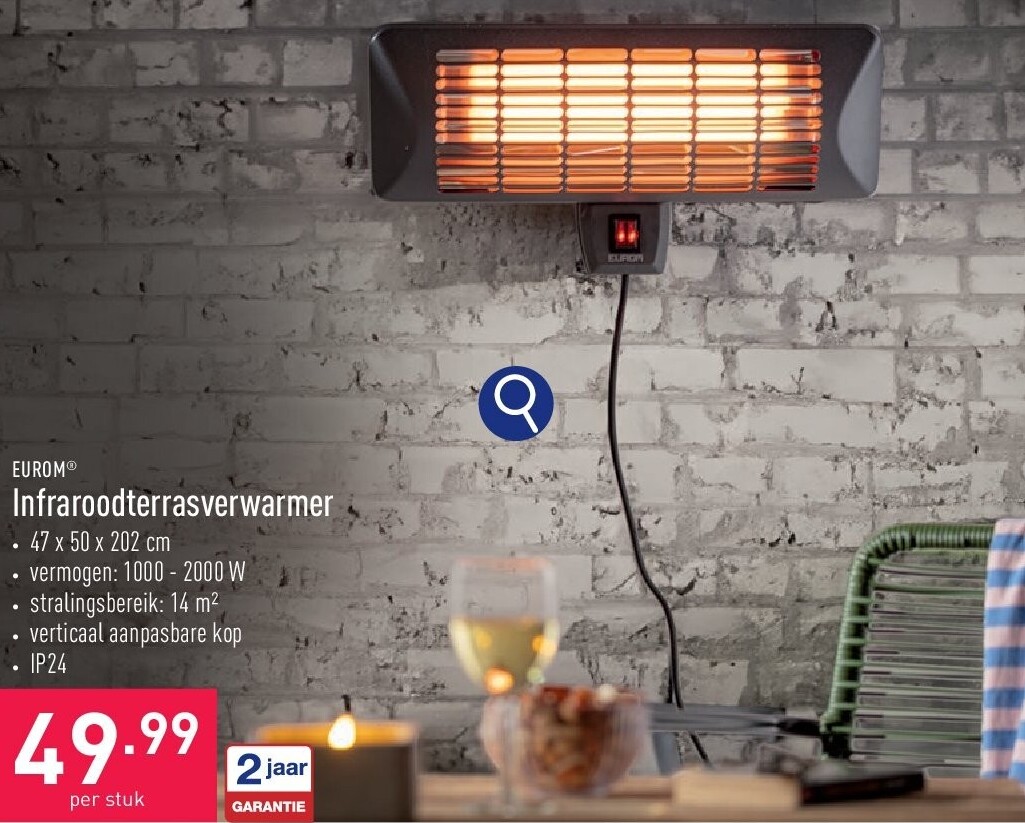 Infraroodterrasverwarmer