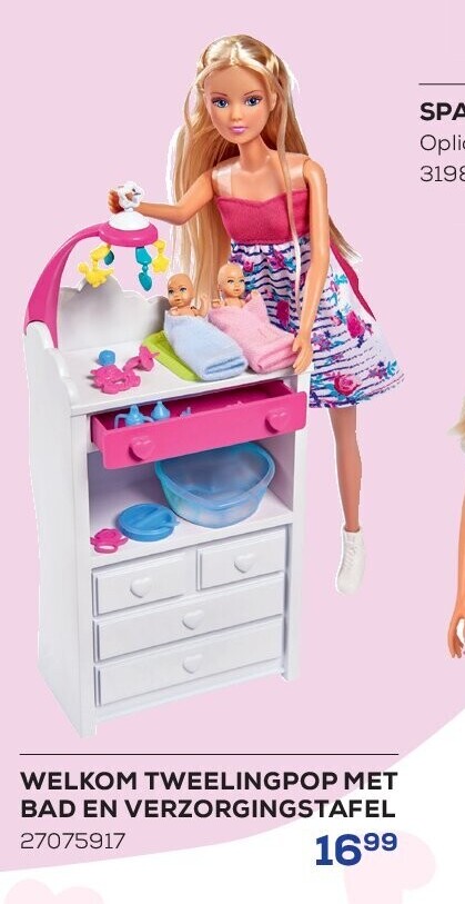 WELKOM TWEELINGPOP MET BAD EN VERZORGINGSTAFEL