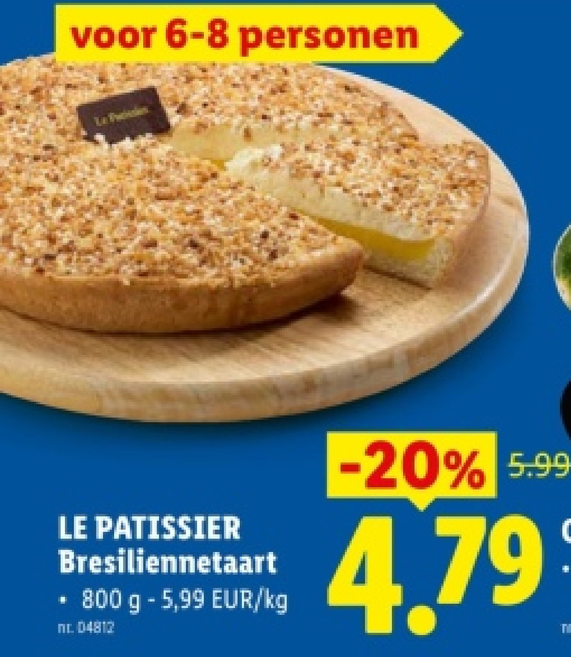 LE PATISSIER Bresiliennetaart