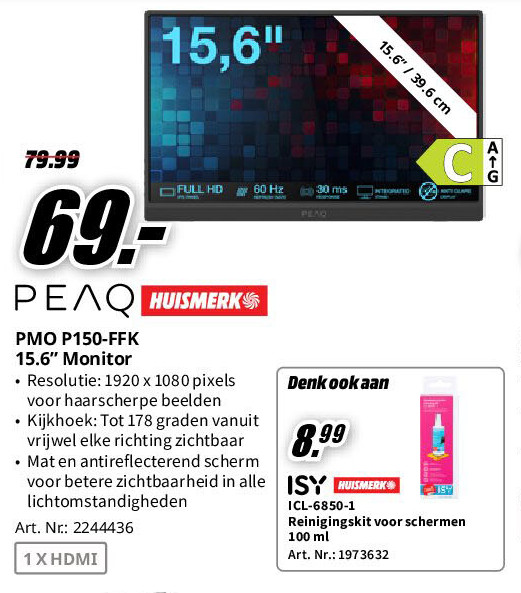 PMO P150-FFK 15.6” Monitor