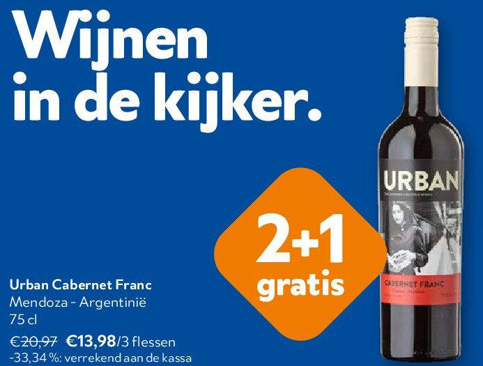Urban Cabernet Franc Mendoza - Argentinië 75 cl