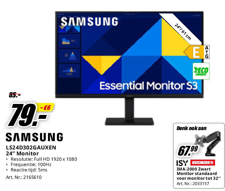 Samsung LS24D302GAUXEN 24” Monitor
