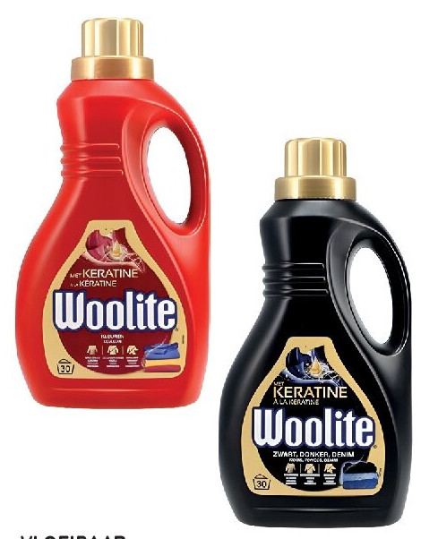 Woolite wol & zijde, kleuren of zwart & donker, 30 scoops