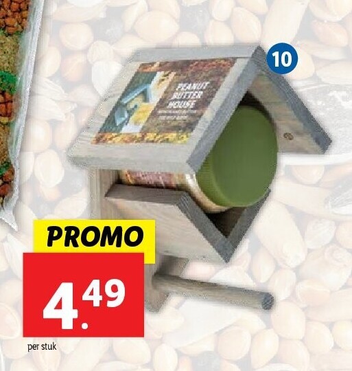 Vogelhuis met pindakaas