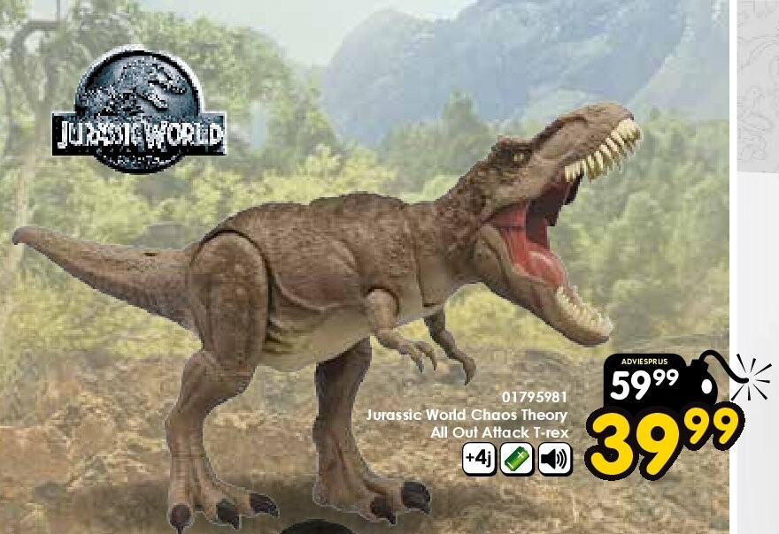 Jurassic World Chaos Theory All Out Attack T-rex