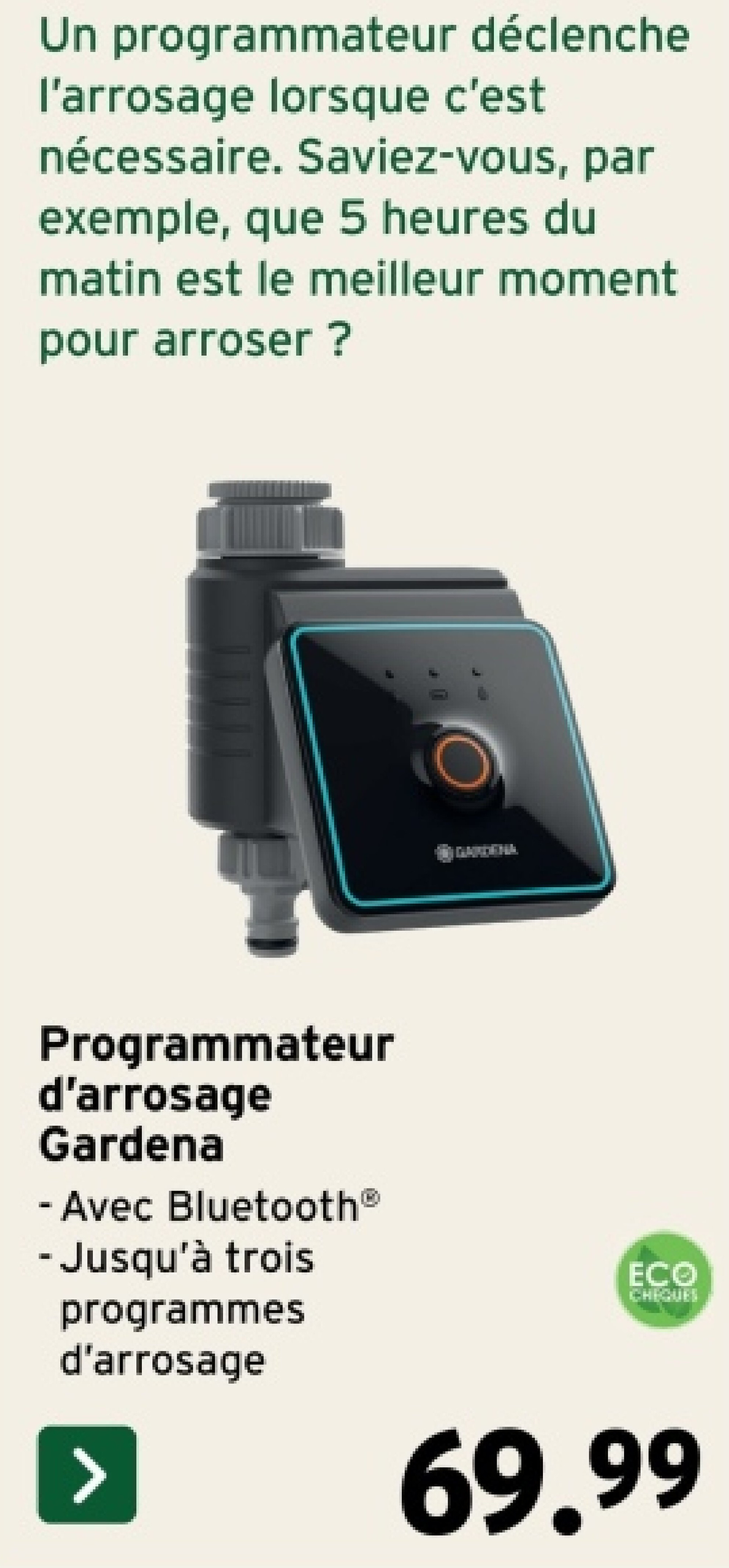 Programmateur d'arrosage Gardena
